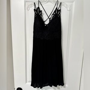 NWT Francesca’s Collections Black Bralette Dress